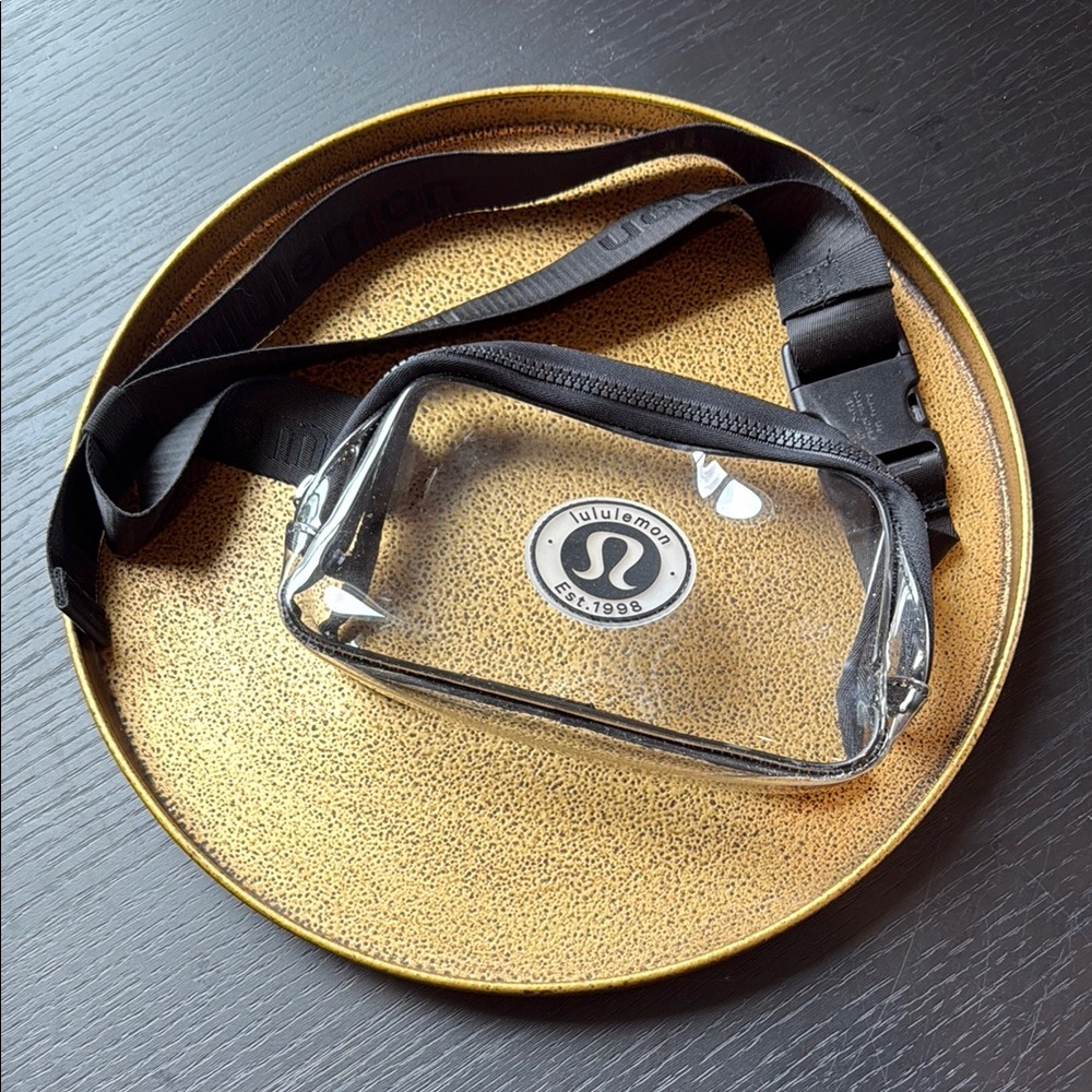 Lululemon Athletica Clear Crossbody Bag - Black Trim